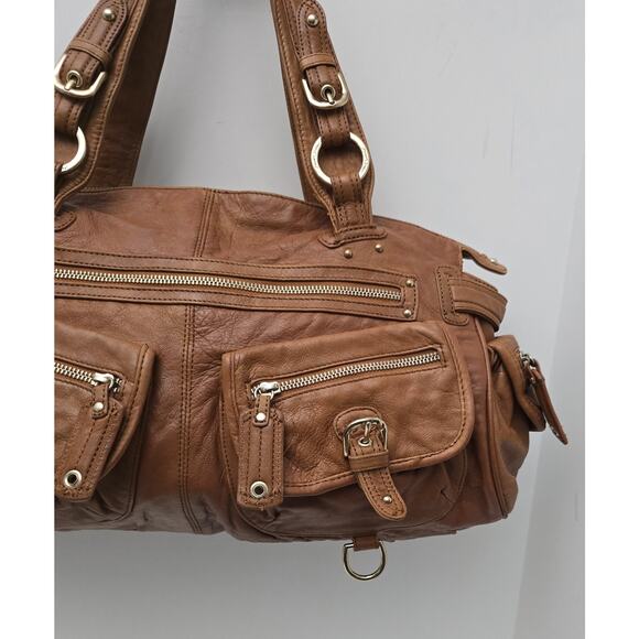 Junior Drake Gretchen Lamb Leather Tote, Satchel, Purse. Shoulder Bag - Picture 3 of 16